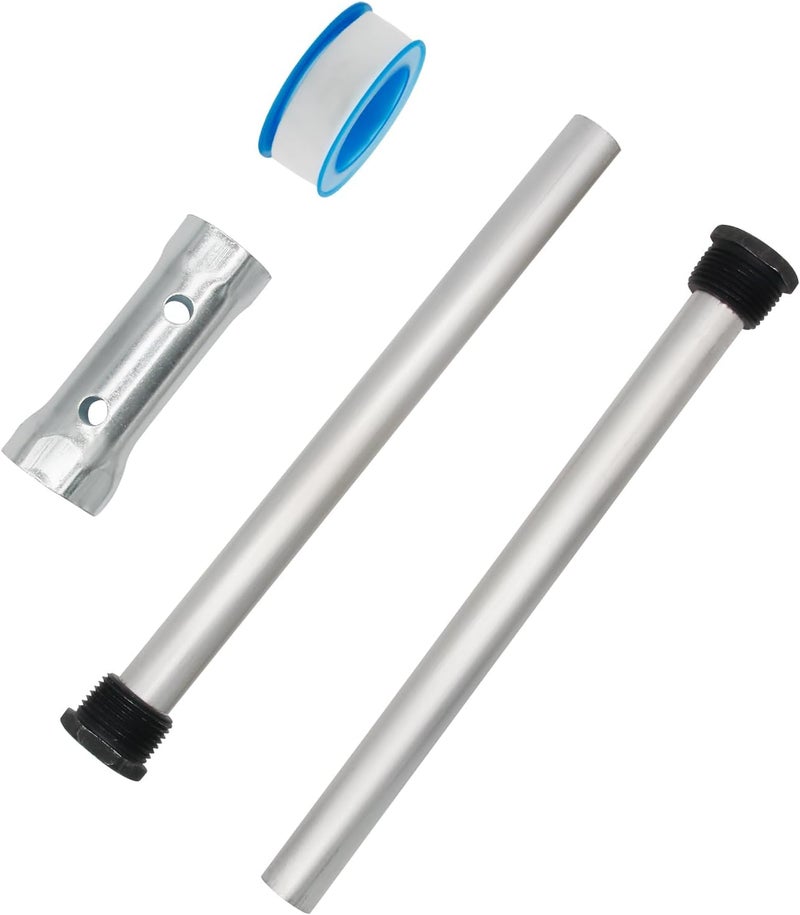 Powswopx 2 PCS RV Water Heater Anode Rods & 1-1/16 inch Socket, Camper Water Heater Aluminum/Zinc Anode Rod 3/4'' Thread 9.25 Length Replacement for Suburban and Morflo Water Heater Tanks - Image 3